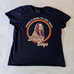 Netflix Black T-Shirt with Retro Graphic